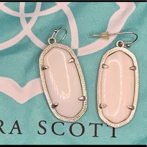 Kendra Scott white Elle earrings